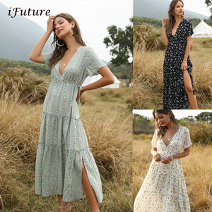 Floral Long Summer Dress - fashionlov