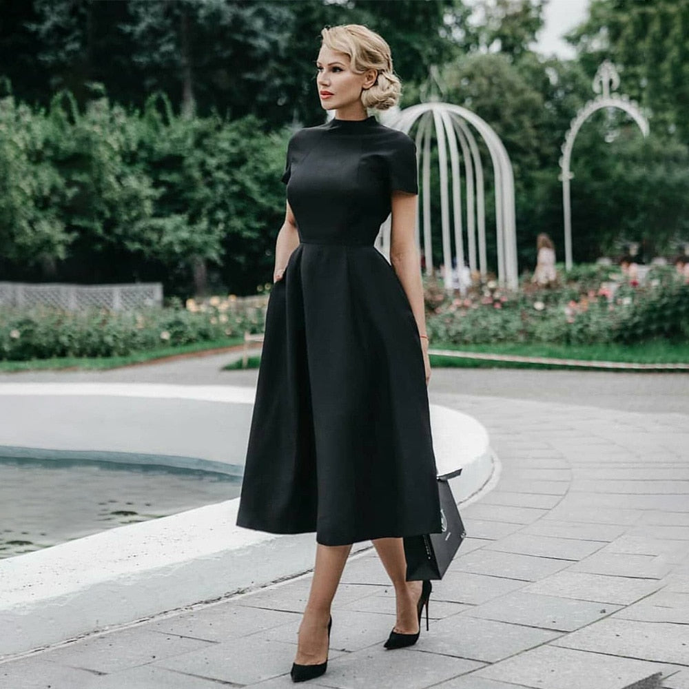 Elegant Black Dress - fashionlov